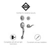 Design House 779066 Coventry Handleset with Springdale Interior Lever and