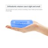 Orthodontic Retainer Case Denture Box Mouthguard Container with Vent Holes,