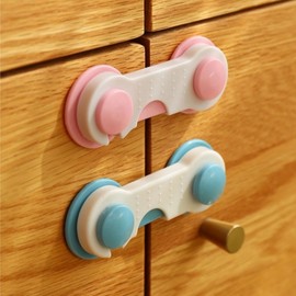 Drawer Safety Lock Baby Supplies Door Opening Prevention Blue 20ea