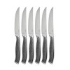 Wolfgang Puck 6 Piece Stainless Steel Steak Knife Set-Black-NEW IN