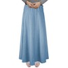 Maxi falda para mujer, ultra suave, ligera, ajustada a la