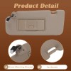 imcarparts Sun Visor + Lamp Tan Left Driver side For
