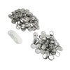 100 Sets Blank Button Badge Parts Set Round Shape Rust