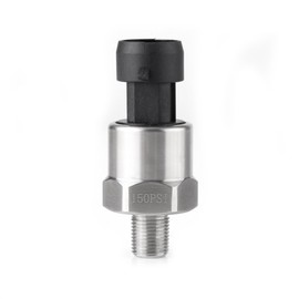 Pressure Transmitter Pressure Sensor, DC 5V 1/8NPT Pressure Transducer Stainless Steel with Cable for Oil Fuel Air Gas Water Gas Tank Diesel Tank - 30 100 150 200 300 500 PSI (150 PSI)