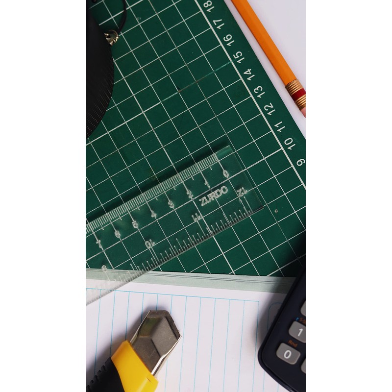 Regla de acrilico para zurdos de 30 cm 12 pulgadas