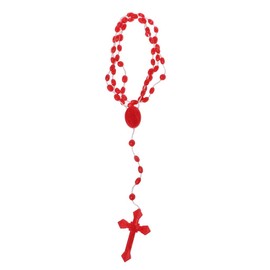 HELYZQ Plastic Rosary Beads Luminous Necklace Catholicism Prayer Religious Jewelry