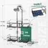 Sewulidon Stainless Steel Hanging Shower Caddy for Handheld Shower Heads,Adjustable