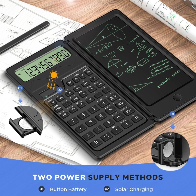 Scientific Calculator with Writing Tablet - 10-Digit Calculator Scientific Professional