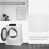 Shower Mat, White, 48 x 48 cm, Square Shower Mat,