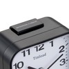 Tinload Small Battery Analog Alarm Clock Silent Non Ticking, Ascending