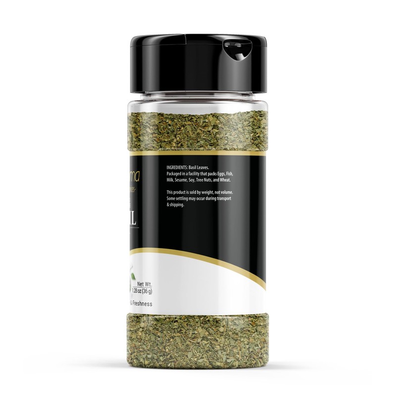 GranAroma Basil Leaves, Sauces & Dressings, Cut & Sifted (1.28