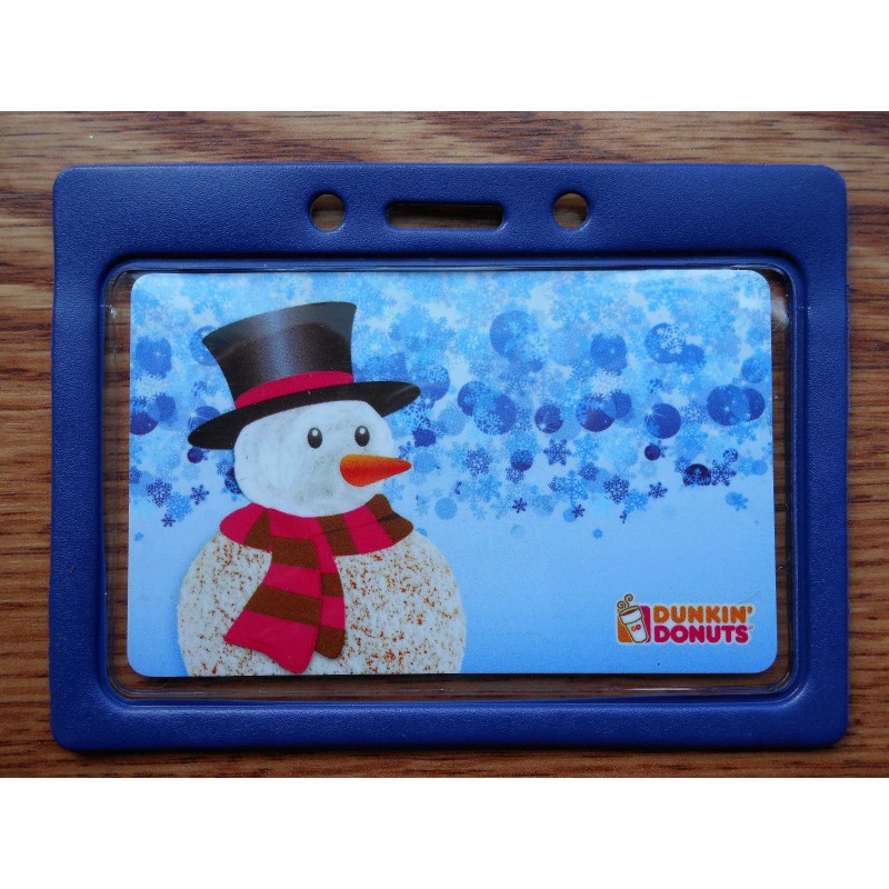 Unbranded Work ID Badge Holder Horizontal ID Card Holder Clear