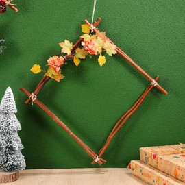 Lurrose Natural Wood Sticks for Crafts 50pcs DIY Art Supplies