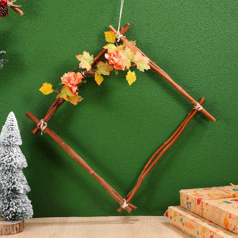 Lurrose Natural Wood Sticks for Crafts 50pcs DIY Art Supplies
