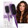 Cepillo para cabello rizado para mujeres,Curly hair brush (Morado)