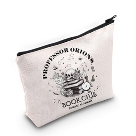 ZJXHPO Fantasy Reader Cosmetic Bag Professor Orions Book Club Zodiac Academy Makeup Bag With Zipper Bookworm Gift (Book Club)