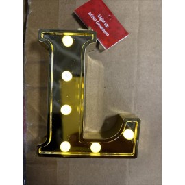 Ganz Led Light Up Marquee Initial Ornaments Letter L