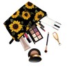 YULUENZE Sunflower Pattern Present Sunflower Makeup Bag Cute Small Organizer
