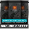 Copper Moon Coffee, Hawaiian Hazelnut, Medium Roast, Ground, 3 x