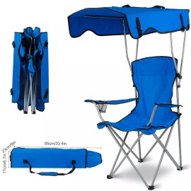 LakeForest Foldable Picnic Beach Camping Chair+Umbrella Table Cooler Fishing Fold Up Chair