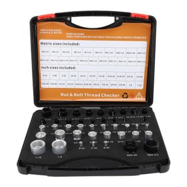 44 Piece Nut and Screw Thread Tester, Thread Gauge for Nuts and Bolts, Quick Checking of Nuts and Bolts, Metric Checking of Size