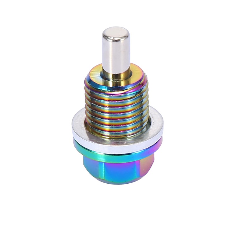 X AUTOHAUX 2 Set M14x1.5 Multicolor Magnetic Oil Drain Plug