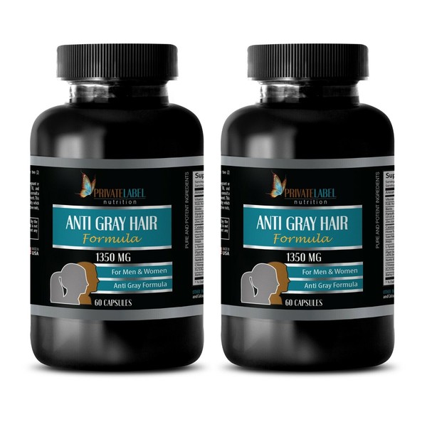 Horsetail herb - ANTI GRAY HAIR FORMULA - immune support tablets - 2 Bottles