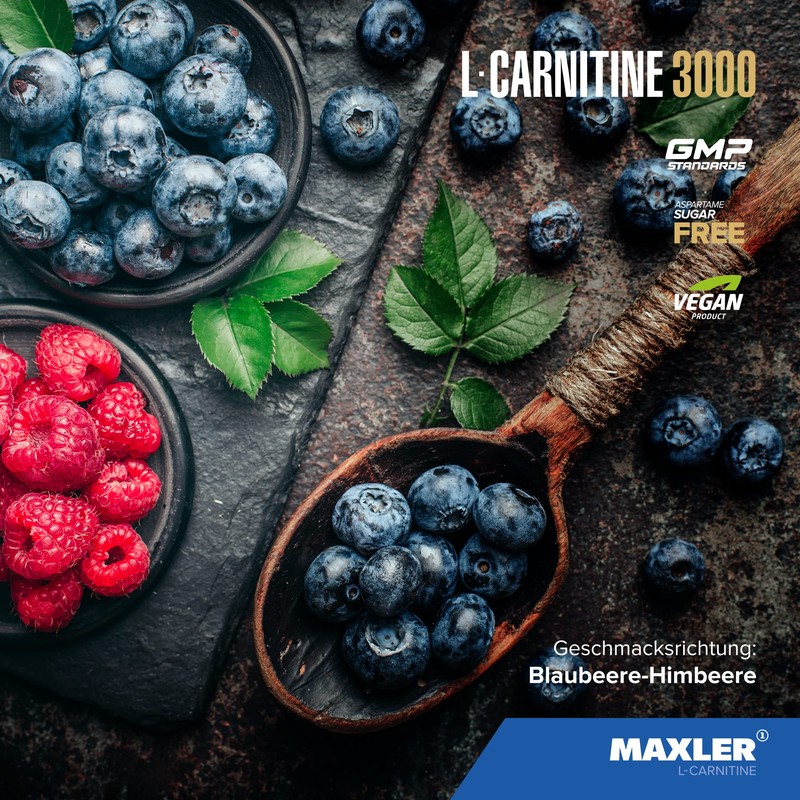 Maxler L-Carnitine 3000 - Blueberry Raspberry - 14 x 25