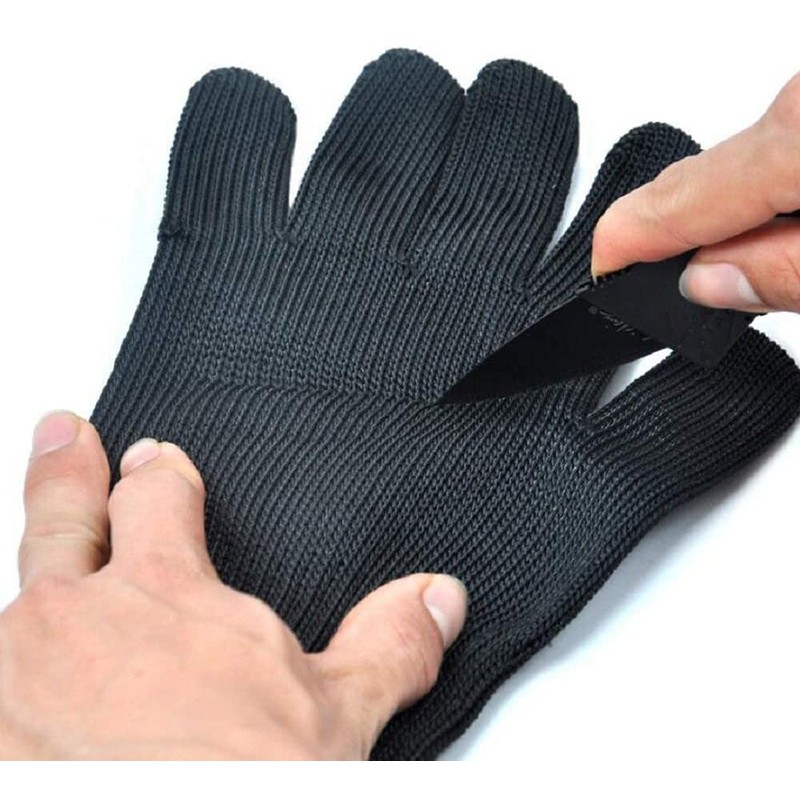 ANCLLO Level 5 Safe Cut Resistant Glove Metal Wire Glove
