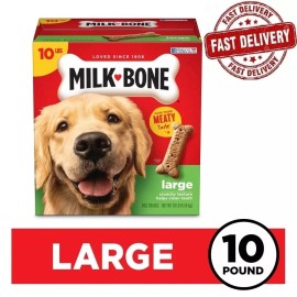 Milk-Bone Original Dog Biscuits, Large Crunchy Dog Treats, 10 lbs.