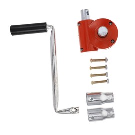 Milisten Hand Crank Roller Replacement Crank Handle Manual Greenhouse Film Winder Film Winder Greenhouse Roll Up Machine Hand Crank Handle Repair Aluminum Alloy