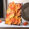 sourcing map 150 Pack Artificial Maple Leaves Fall Leave Cutouts