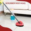 Scrub Brush, 2 Pcs Spin Mop Scrub Brush Head Compatible