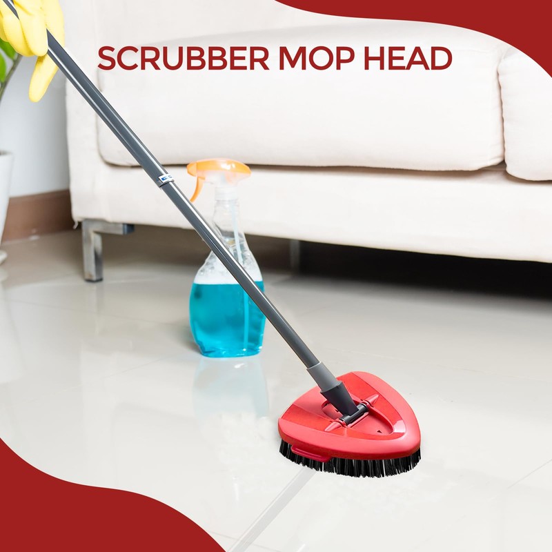 Scrub Brush, 2 Pcs Spin Mop Scrub Brush Head Compatible