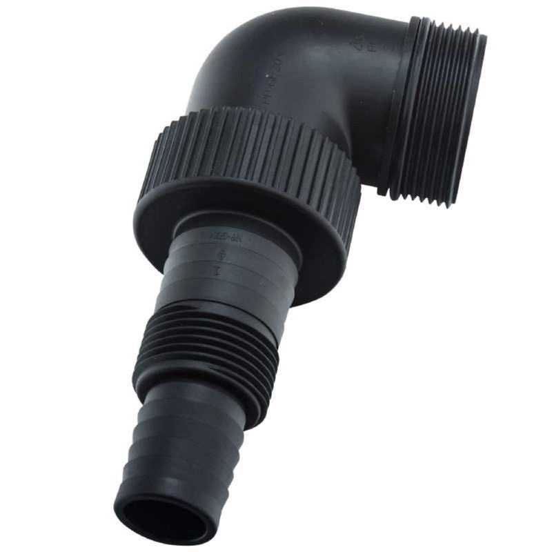 Ribimex Polypropylene Outlet Elbow 90° Angle 1" (26×34mm) and 1"1/2