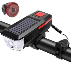 Luces para Bicicleta USB Recargables 2000 mAh LED Lampara para Bicicleta Alcance Ultralargo 200m 3 Modos Iluminación Impermeables para Luz Bicicleta Montaña y Carretera