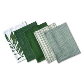 EXKLUSIV HEIMTEXTIL Küchentücher, Geschirrtücher Haushaltstücher 5er Set Grün