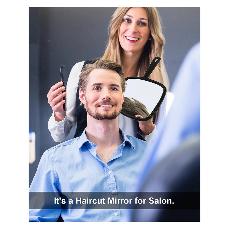 PROTECLE Hand Mirror, 10.3" L x 7.4" W Salon Barber