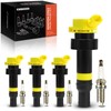 A-Premium (Yellow) Set of 8 Ignition Coil Pack and Iridium