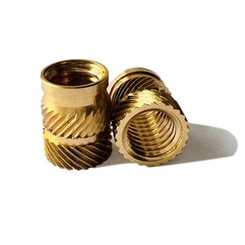 ShineNow Threaded Heat-Set Inserts Brass for Printed Plastic Parts M8 20pcs