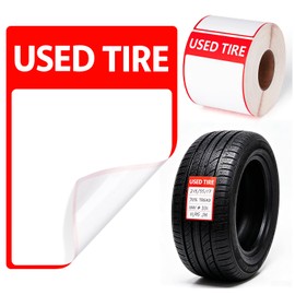 500Pcs Waterproof AdhesiveUsed Tire Stickers Labels