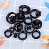 Longbeauty 20pcs Tunnels Kit 2g-1" Silicone Ear Skin Gauges Plugs