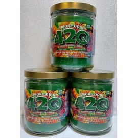 Smoke Odor Exterminator 13 oz Jar Candle,420, Set of Three Candles