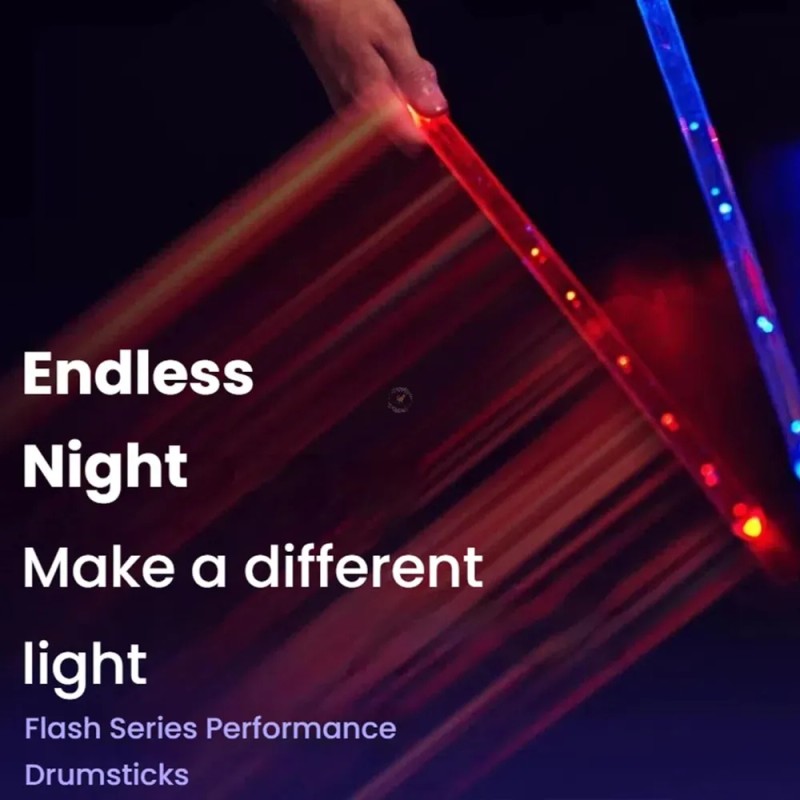 Baqueta Para Tambor Percusion Baqueta 5a Luz Led Bateria,usb Mix