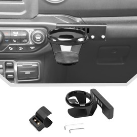 JeCar Passenger Grab Handle Cup Holder Fit for 2018-2023 Jeep Wrangler JL JLU & Gladiator JT