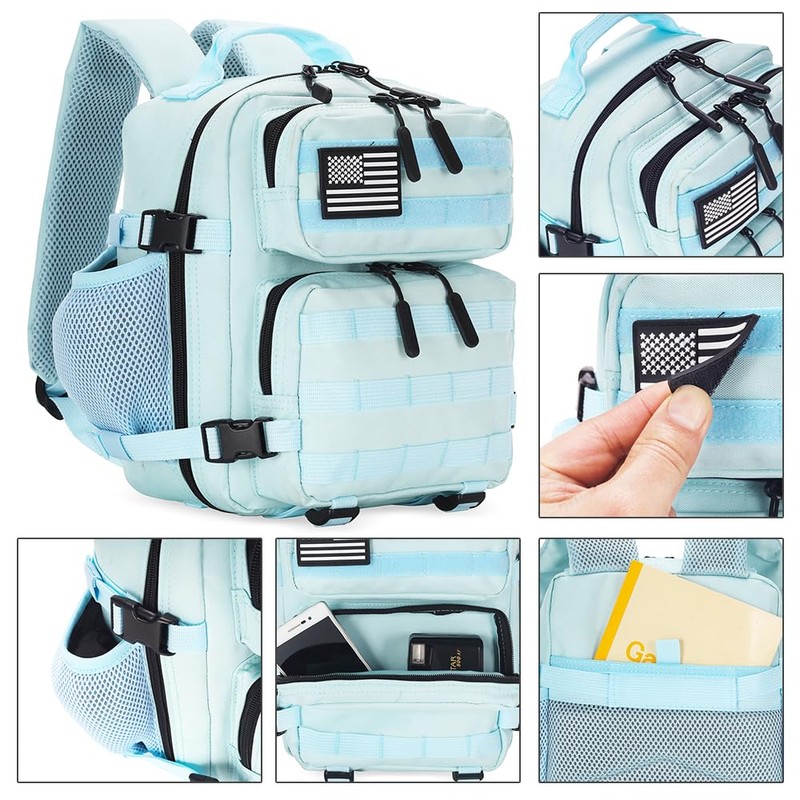 HongXingHai 9L Mini Tactical Backpack for Men and Women, Tactical