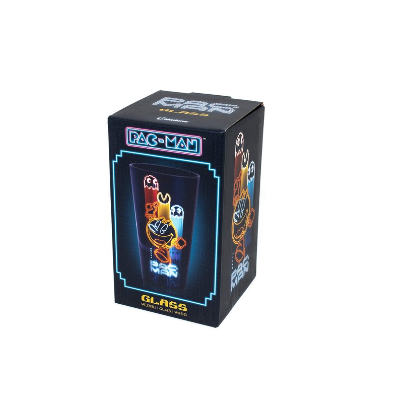 Pac Man Glass, Multi-Colour, 9 x 9 x 15 cm
