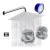 IML Regadera Cuadrada 20cm Con Tubo De 50cm Y Manerales