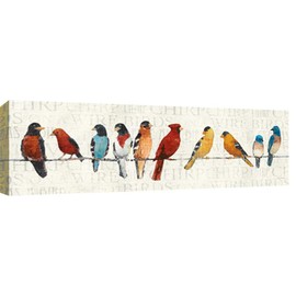 GRANDART.COM - The Usual Suspects - Birds on a Wire - Canvas Wall Art By Avery Tillmon