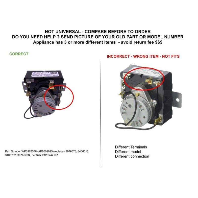 ReplacementParts - 3976576 Dryer Timer Cycle Control WP3976576-3976576